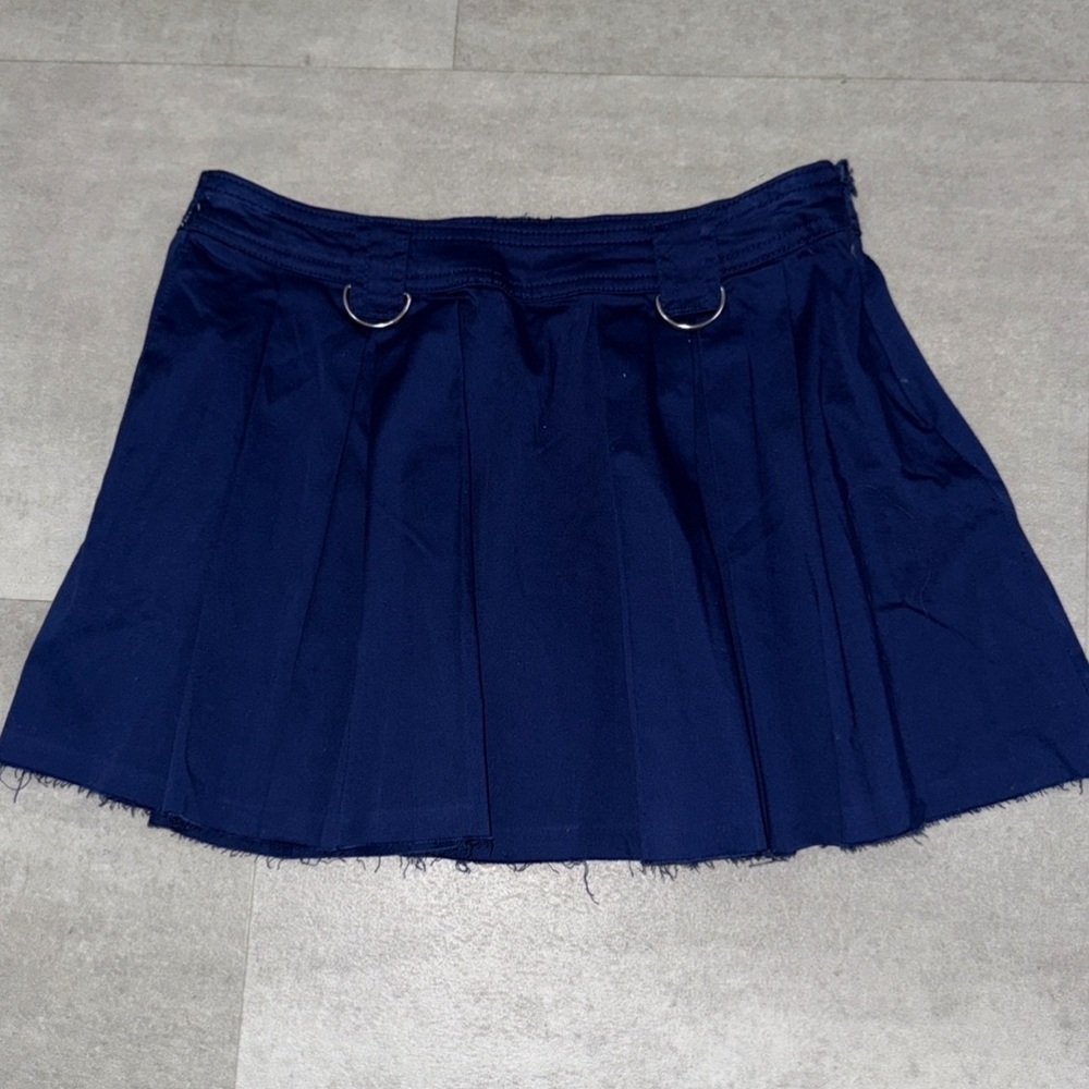 Forever 21 Blue Mini Skater Skirt